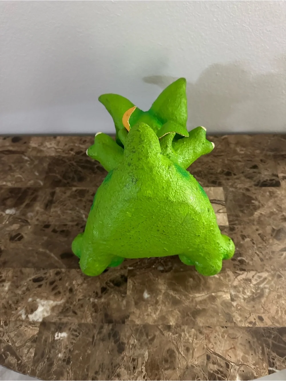 Green & Purple Plush Dragon Small Pet Toy